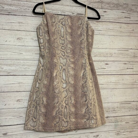 Urban Outfitters Backless Snake Print Dress XL - Picture 2 of 8